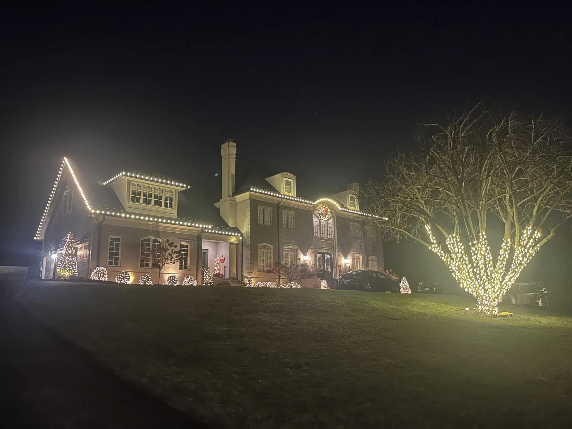Christmas light installation in Germantown, Maryland by Light DMV — professional holiday lighting service