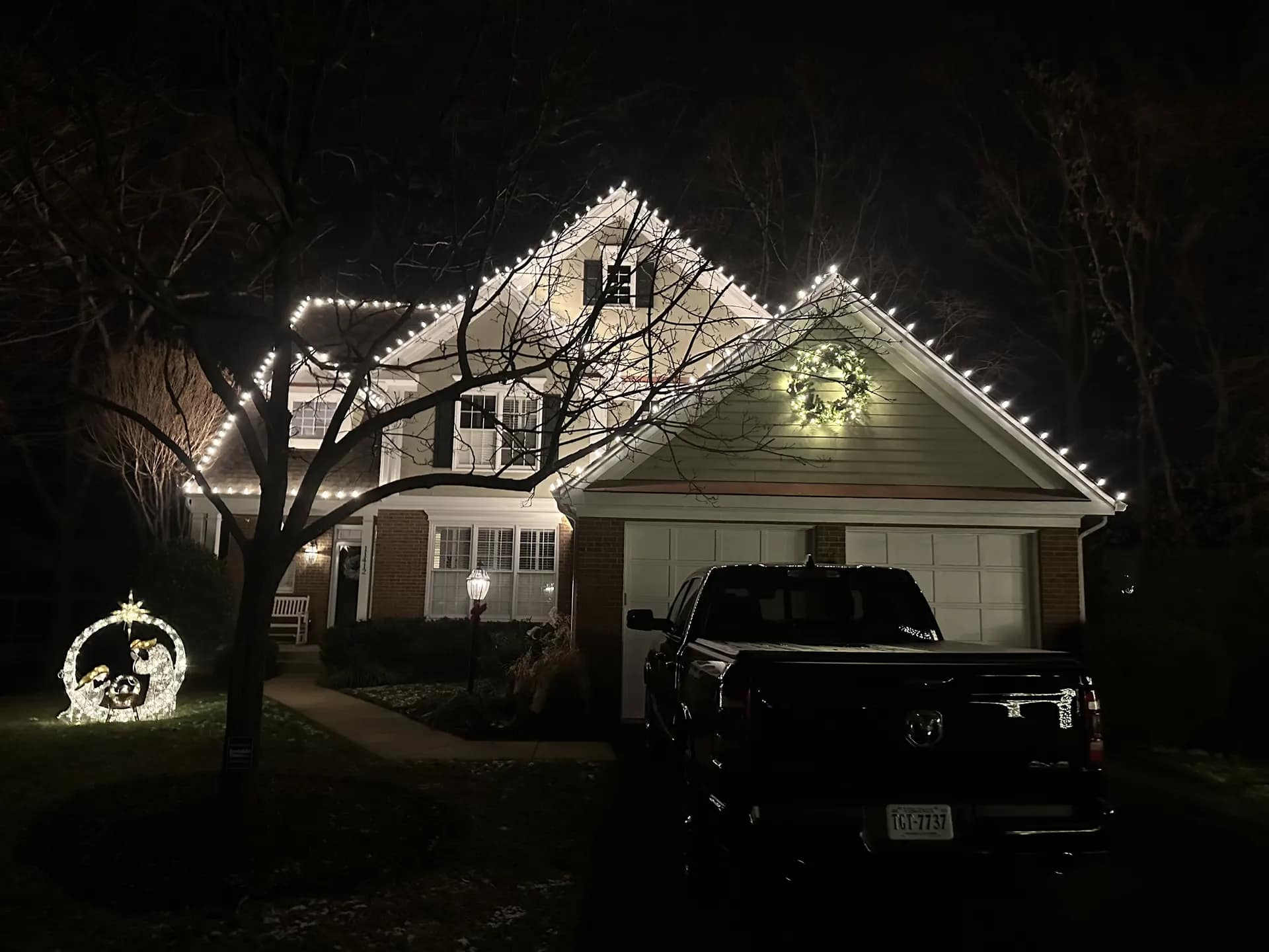 Christmas light installation in North Bethesda, Maryland by Light DMV — professional holiday lighting service