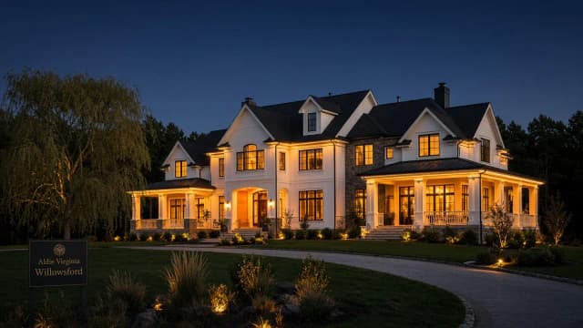 Diwali light installation in Aldie, VA by Light DMV — full-home Festival of Lights install