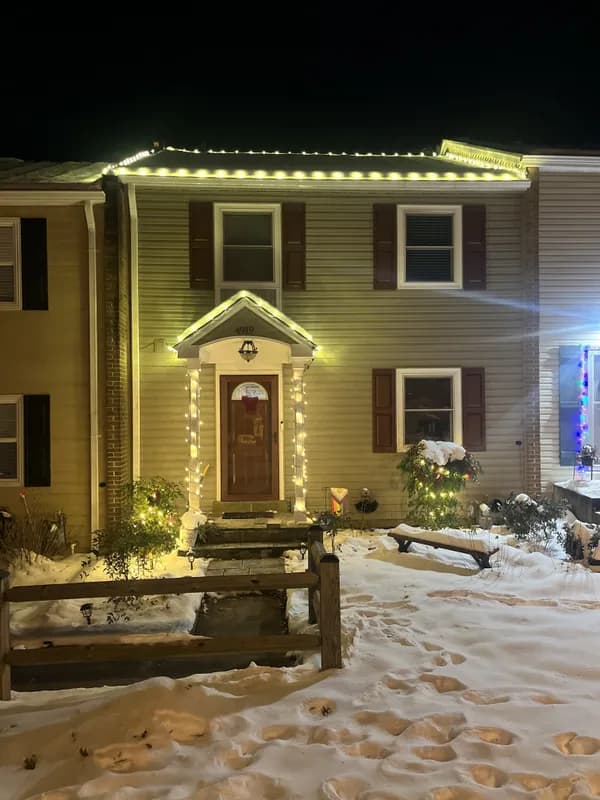 Christmas light installation in Alexandria, Virginia by Light DMV — professional holiday lighting service