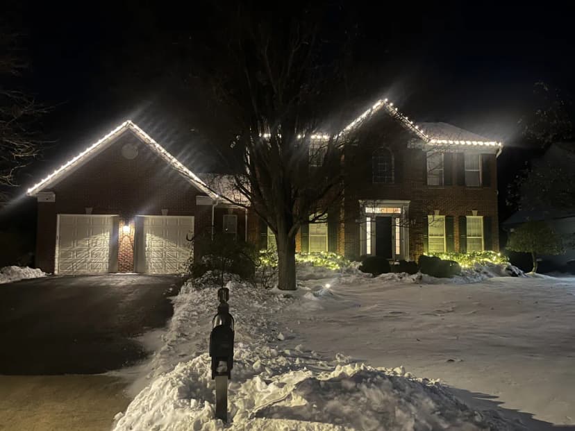 Christmas light installation in Alexandria, Virginia by Light DMV — professional holiday lighting service
