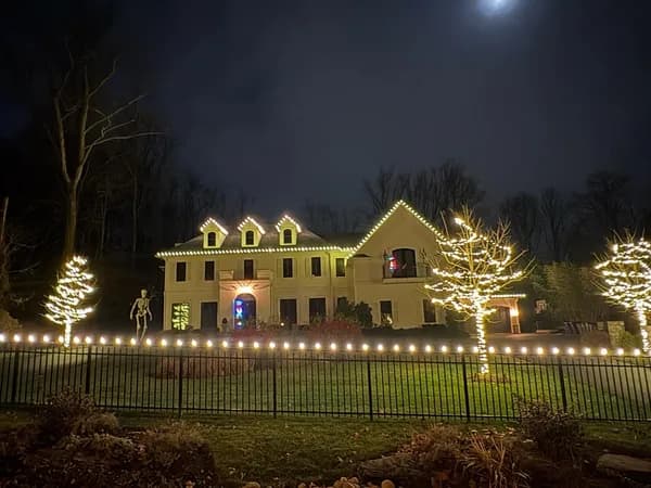 Christmas light installation in Alexandria, Virginia by Light DMV — professional holiday lighting service