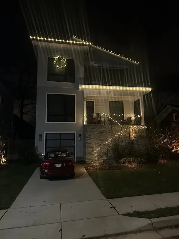Christmas light installation in Arlington, Virginia by Light DMV — professional holiday lighting service