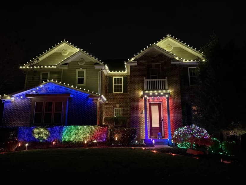 Christmas light installation in Ashburn, Virginia by Light DMV — professional holiday lighting service