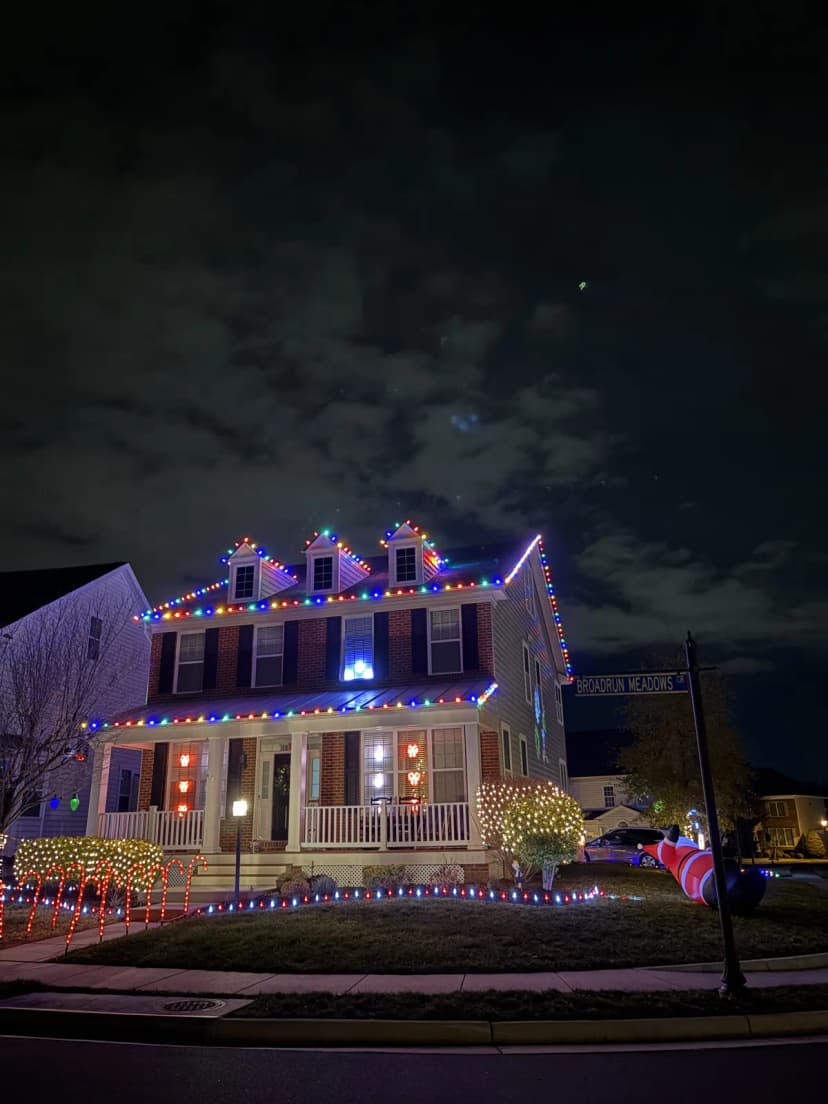 Christmas light installation in Ashburn, Virginia by Light DMV — professional holiday lighting service