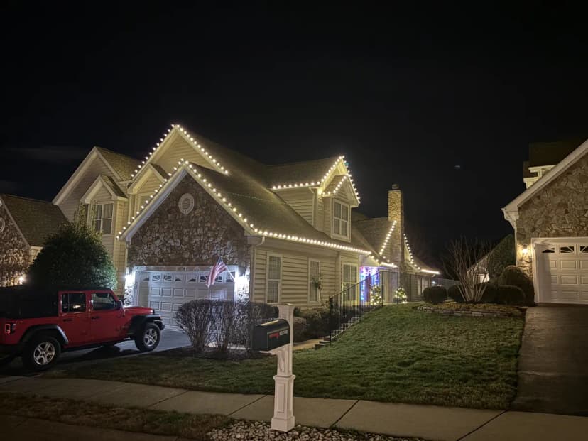 Christmas light installation in Ashburn, Virginia by Light DMV — professional holiday lighting service