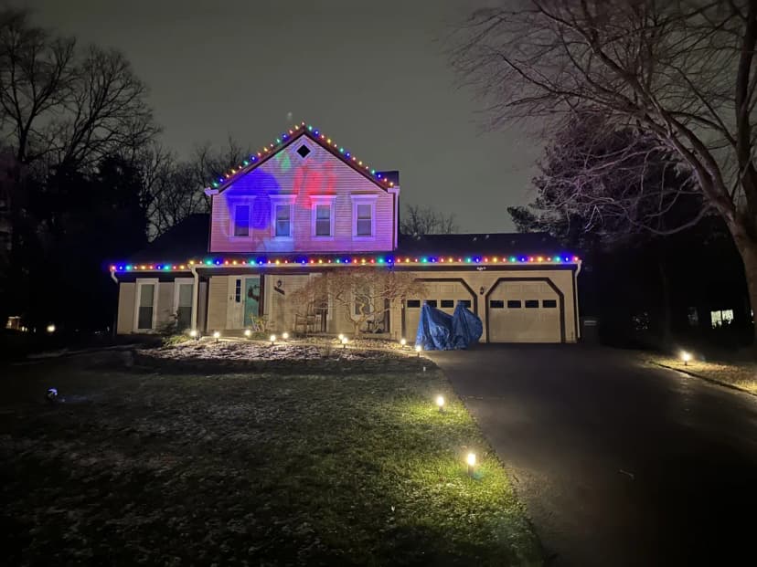 Christmas light installation in Ashburn, VA — LightDMV