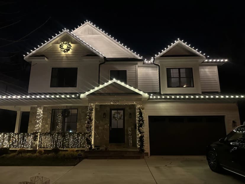 Christmas light installation in Bethesda, Maryland by Light DMV — professional holiday lighting service