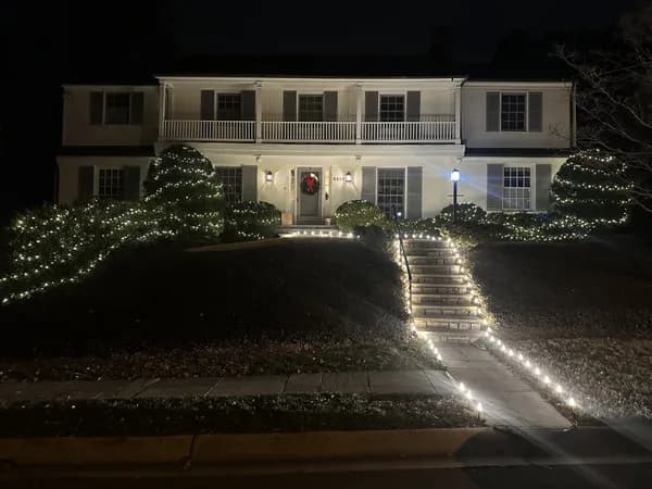 Christmas light installation in Bethesda, Maryland by Light DMV — professional holiday lighting service