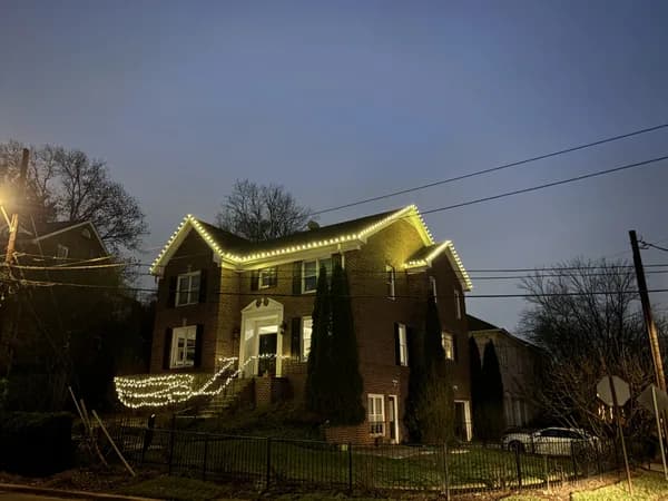 Christmas light installation in Capitol Hill, Washington, DC by Light DMV — professional holiday lighting service