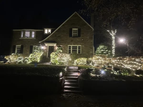 Christmas light installation in Capitol Hill, Washington, DC by Light DMV — professional holiday lighting service