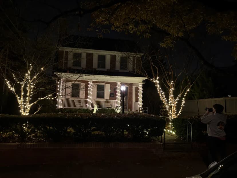 Christmas light installation in Chevy Chase, Washington, DC by Light DMV — professional holiday lighting service
