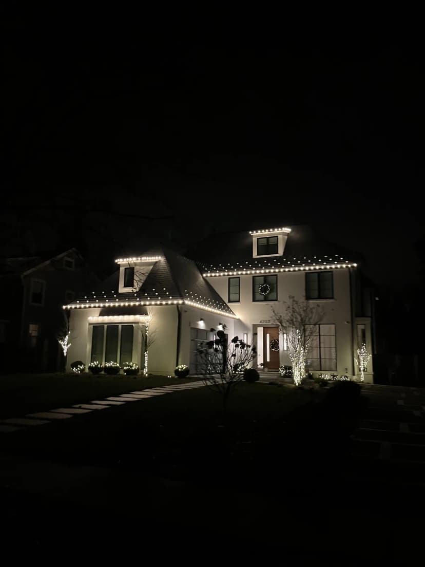 Christmas light installation in Chevy Chase, Maryland by Light DMV — professional holiday lighting service
