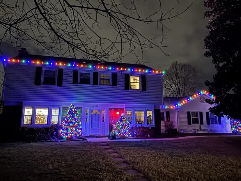 Christmas light installation in Fairfax, Virginia by Light DMV — professional holiday lighting service
