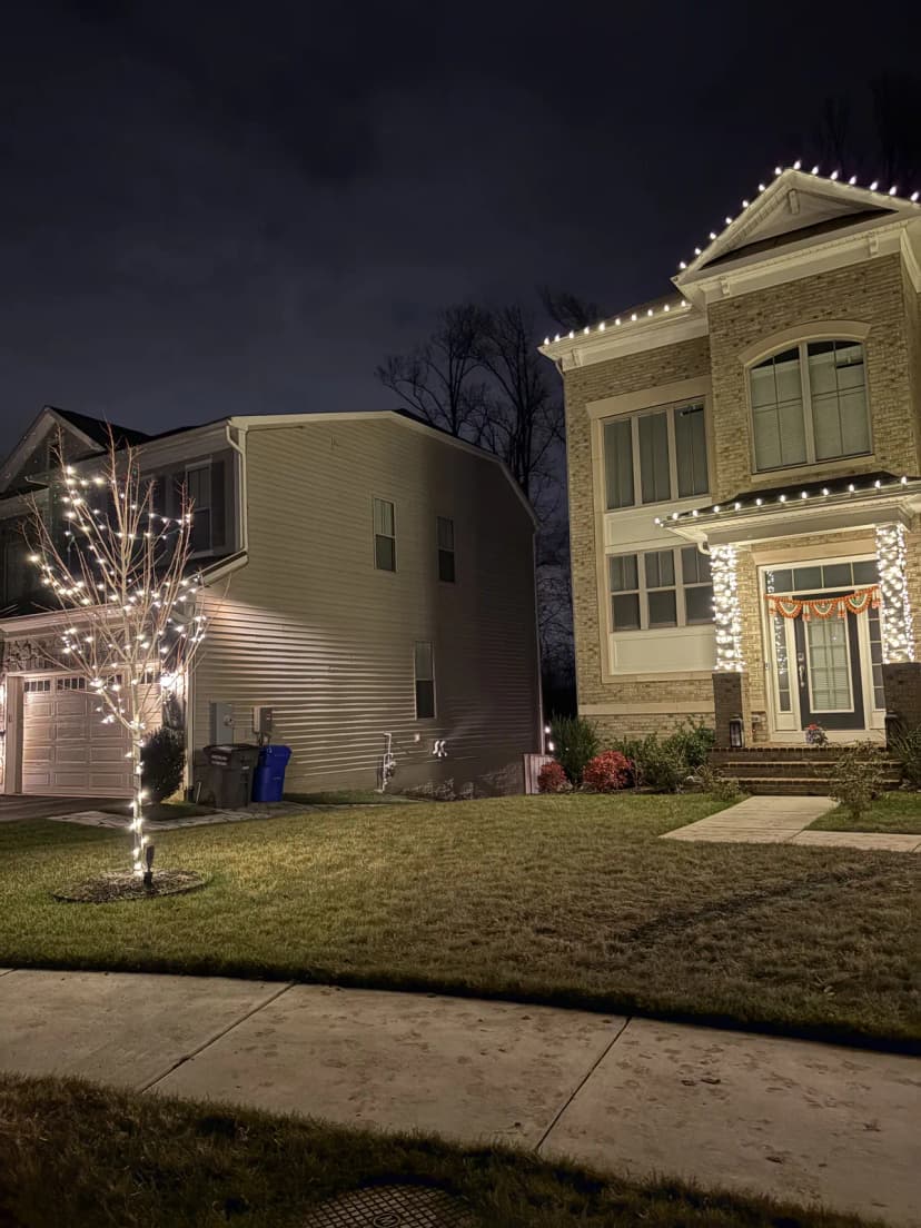 Christmas light installation in Fairfax, Virginia by Light DMV — professional holiday lighting service