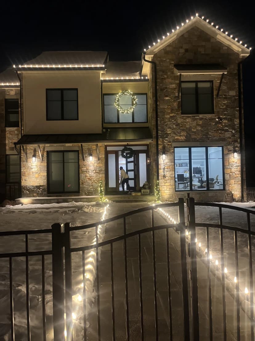 Christmas light installation in Georgetown, DC — LightDMV
