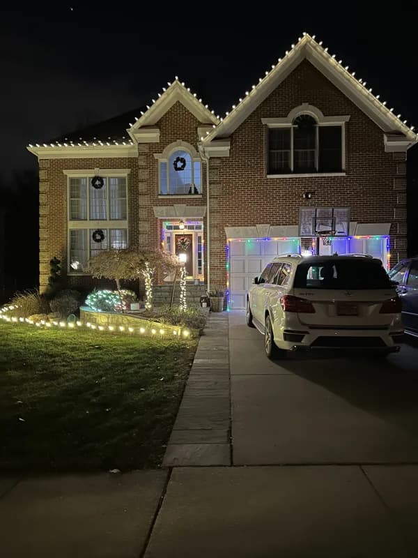 Christmas light installation in Georgetown, Washington, DC by Light DMV — professional holiday lighting service