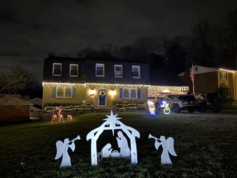 Christmas light installation in Germantown, Maryland by Light DMV — professional holiday lighting service