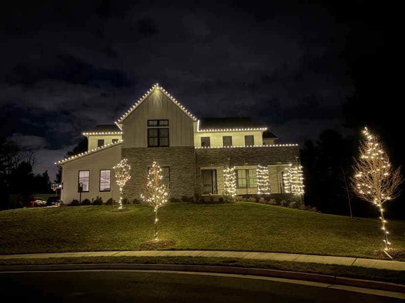 Christmas light installation in Germantown, MD — LightDMV