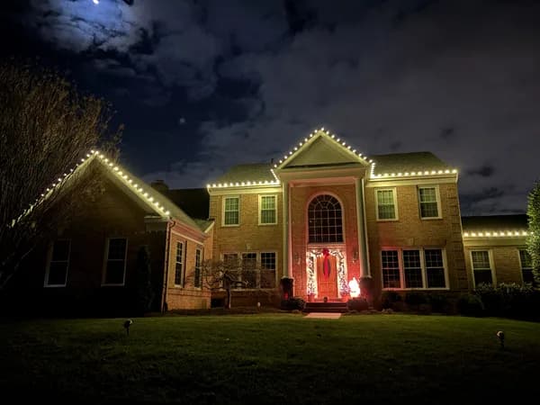 Christmas light installation in Great Falls, Virginia by Light DMV — professional holiday lighting service