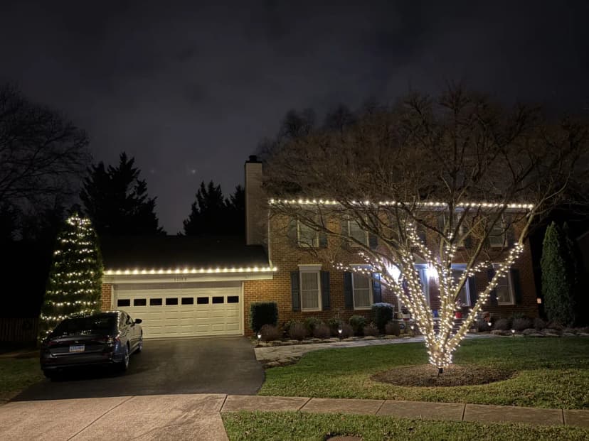 Christmas light installation in Herndon, VA — LightDMV
