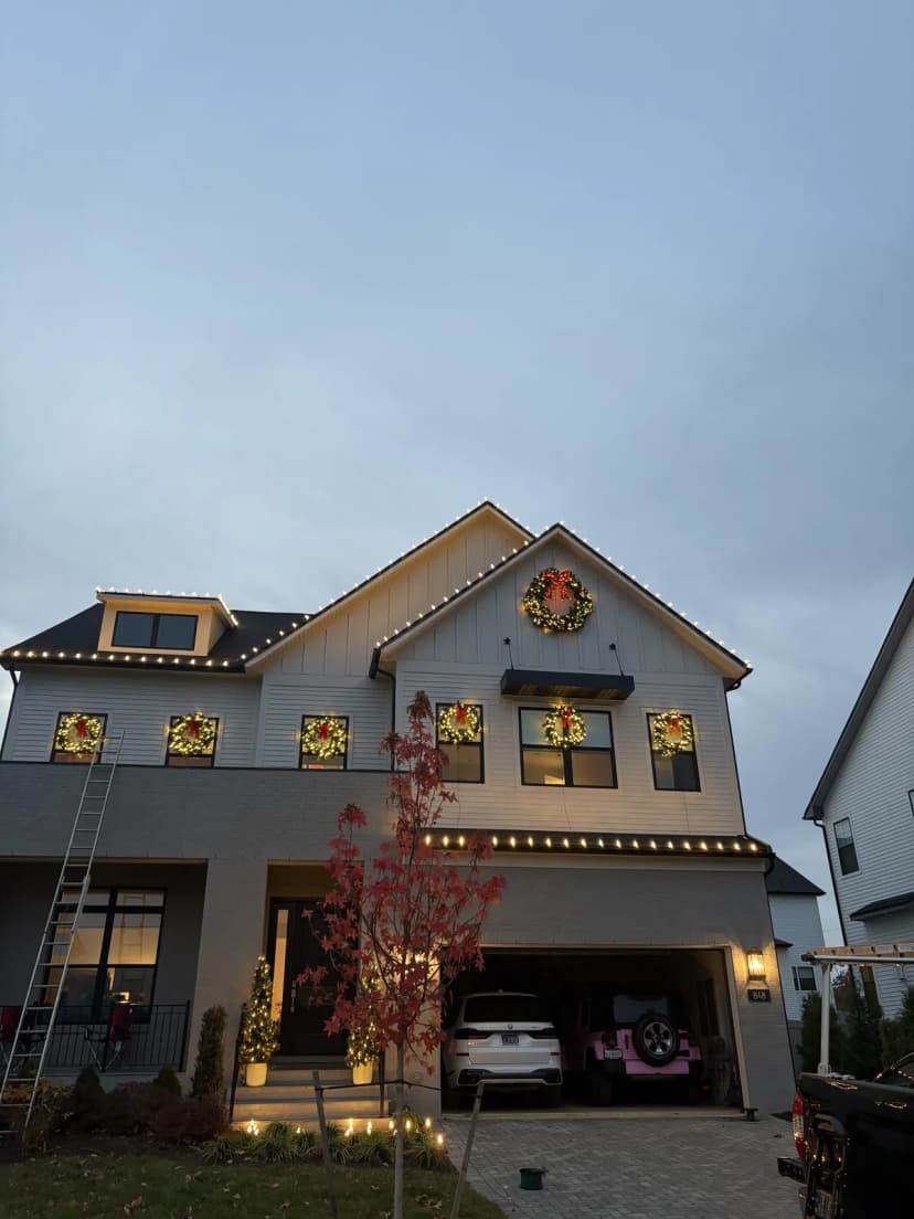 Christmas light installation in Kensington, Maryland by Light DMV — professional holiday lighting service