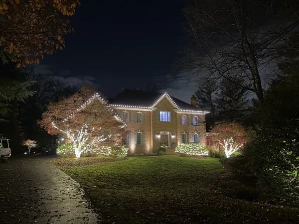 Christmas light installation in Kensington, Maryland by Light DMV — professional holiday lighting service
