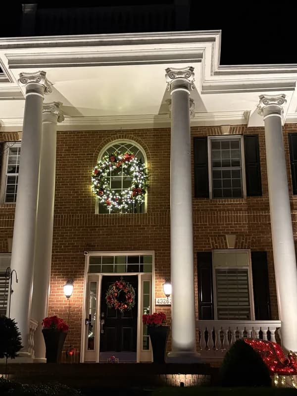 Christmas light installation in Leesburg, Virginia by Light DMV — professional holiday lighting service
