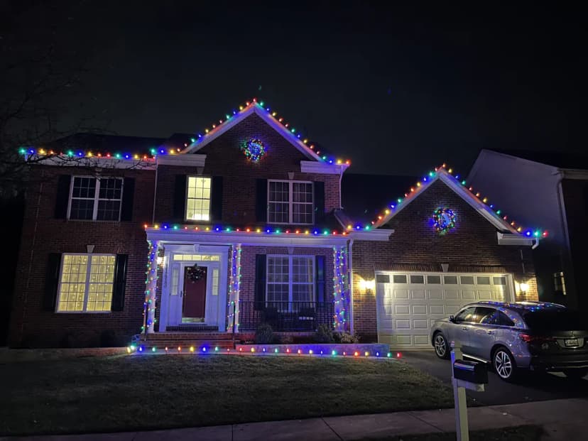 Christmas light installation in North Potomac, Maryland by Light DMV — professional holiday lighting service