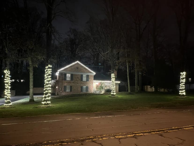 Christmas light installation in Silver Spring, Maryland by Light DMV — professional holiday lighting service