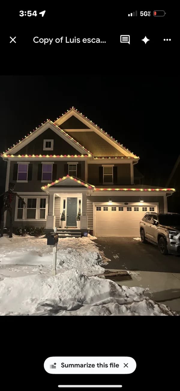 Christmas light installation in Silver Spring, MD — LightDMV