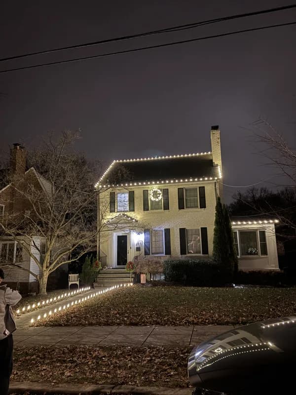 Christmas light installation in Spring Valley, Washington, DC by Light DMV — professional holiday lighting service