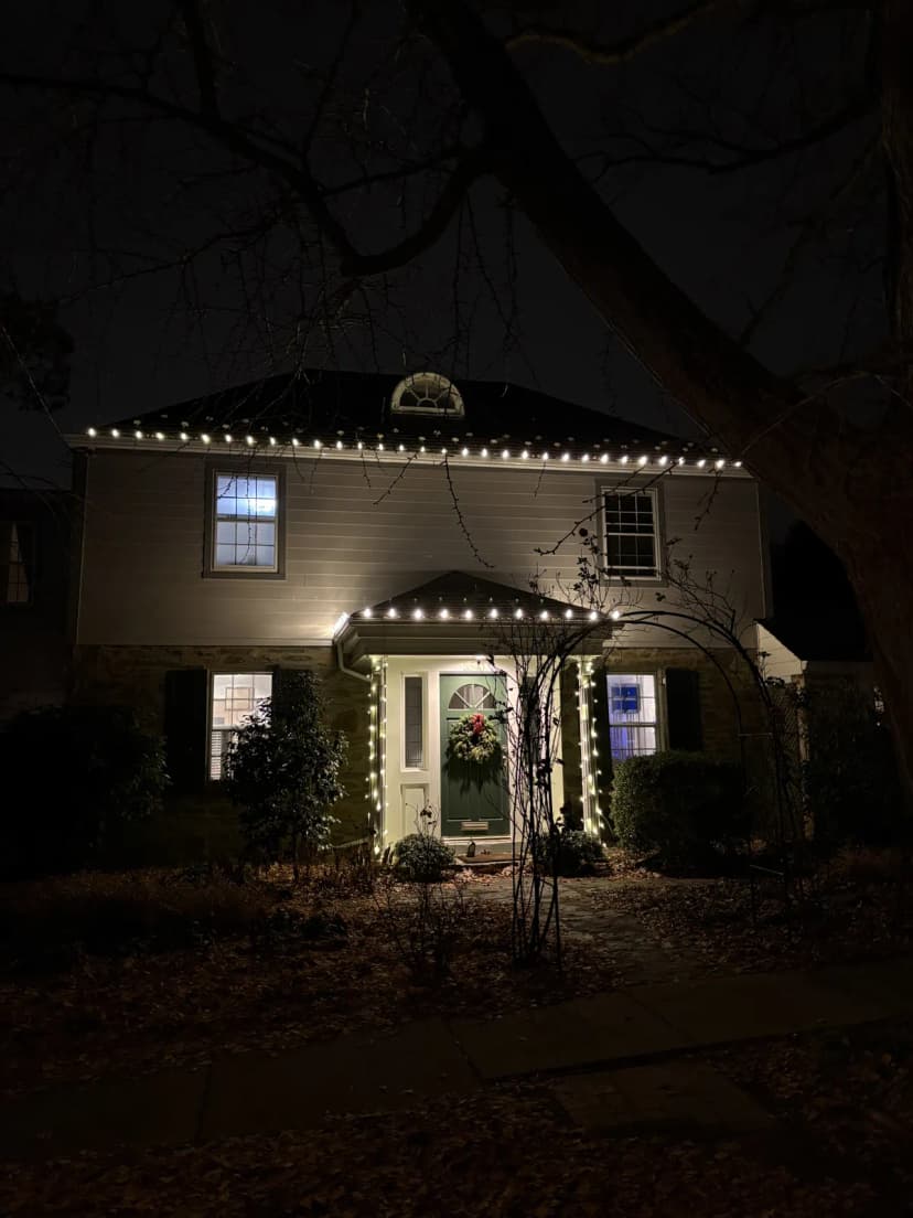 Christmas light installation in Spring Valley, Washington, DC by Light DMV — professional holiday lighting service