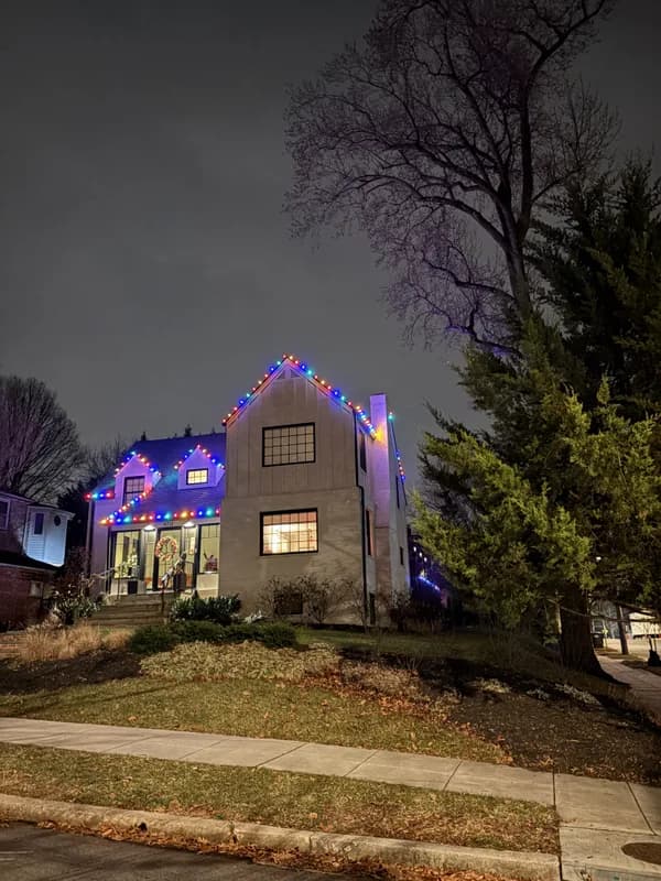 Christmas light installation in Spring Valley, Washington, DC by Light DMV — professional holiday lighting service