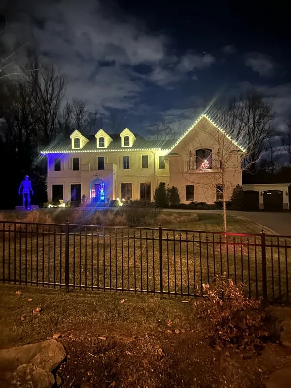 Christmas light installation in Tenleytown, Washington, DC by Light DMV — professional holiday lighting service