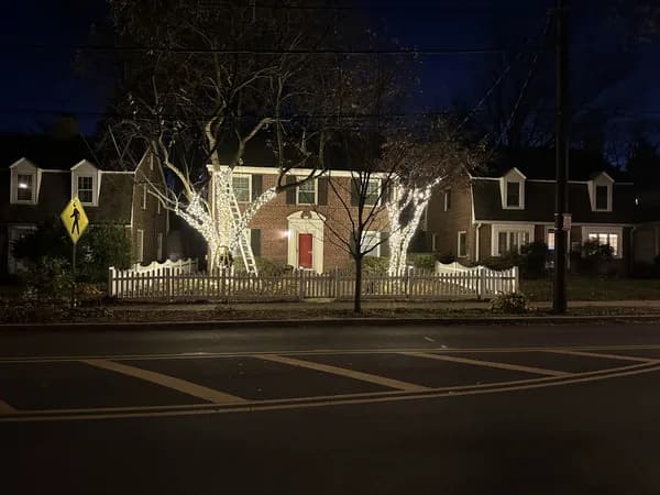 Christmas light installation in Tenleytown, Washington, DC by Light DMV — professional holiday lighting service