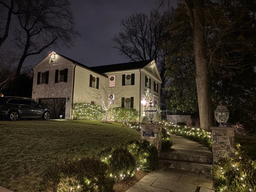 Christmas light installation in Tysons, Virginia by Light DMV — professional holiday lighting service