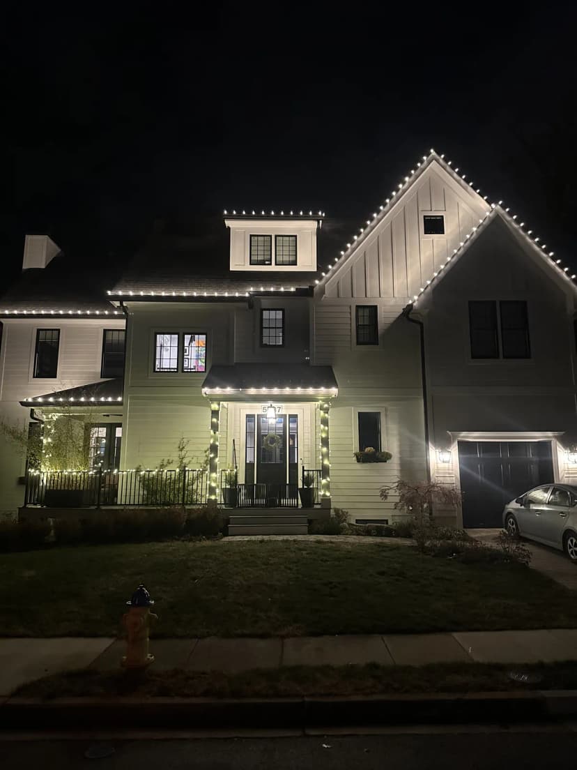 Christmas light installation in Arlington, Virginia by Light DMV — professional holiday lighting service