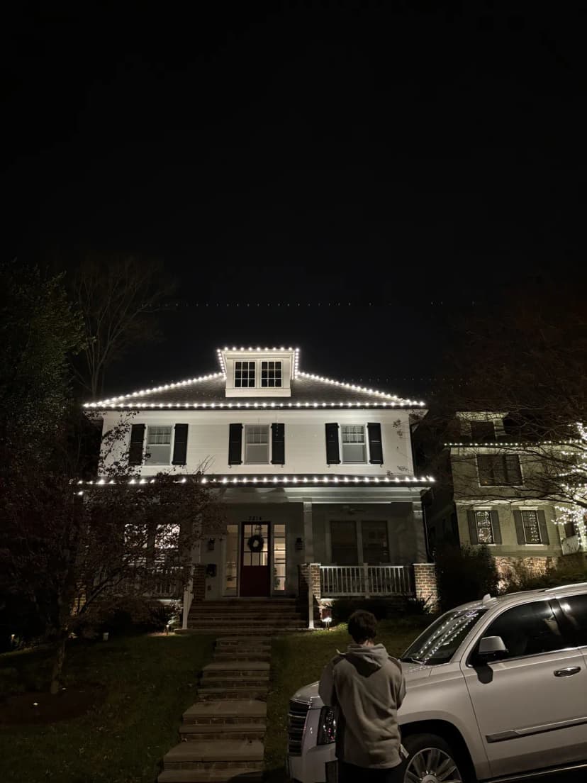 Christmas light installation in Arlington, Virginia by Light DMV — professional holiday lighting service