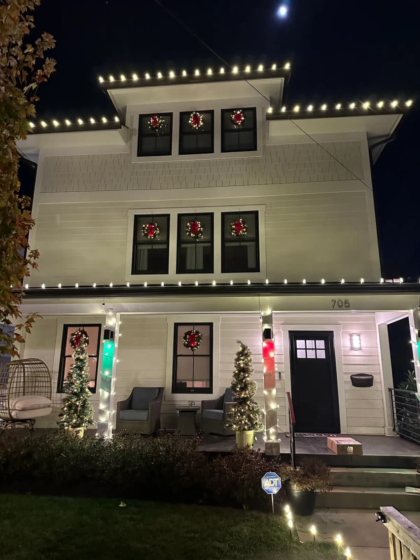 Christmas light installation in Arlington, Virginia by Light DMV — professional holiday lighting service
