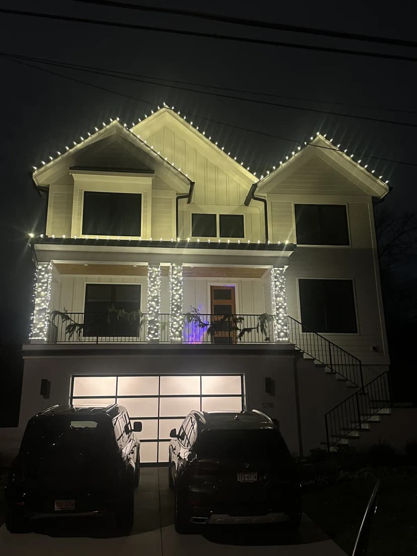 Christmas light installation in Arlington, Virginia by Light DMV — professional holiday lighting service