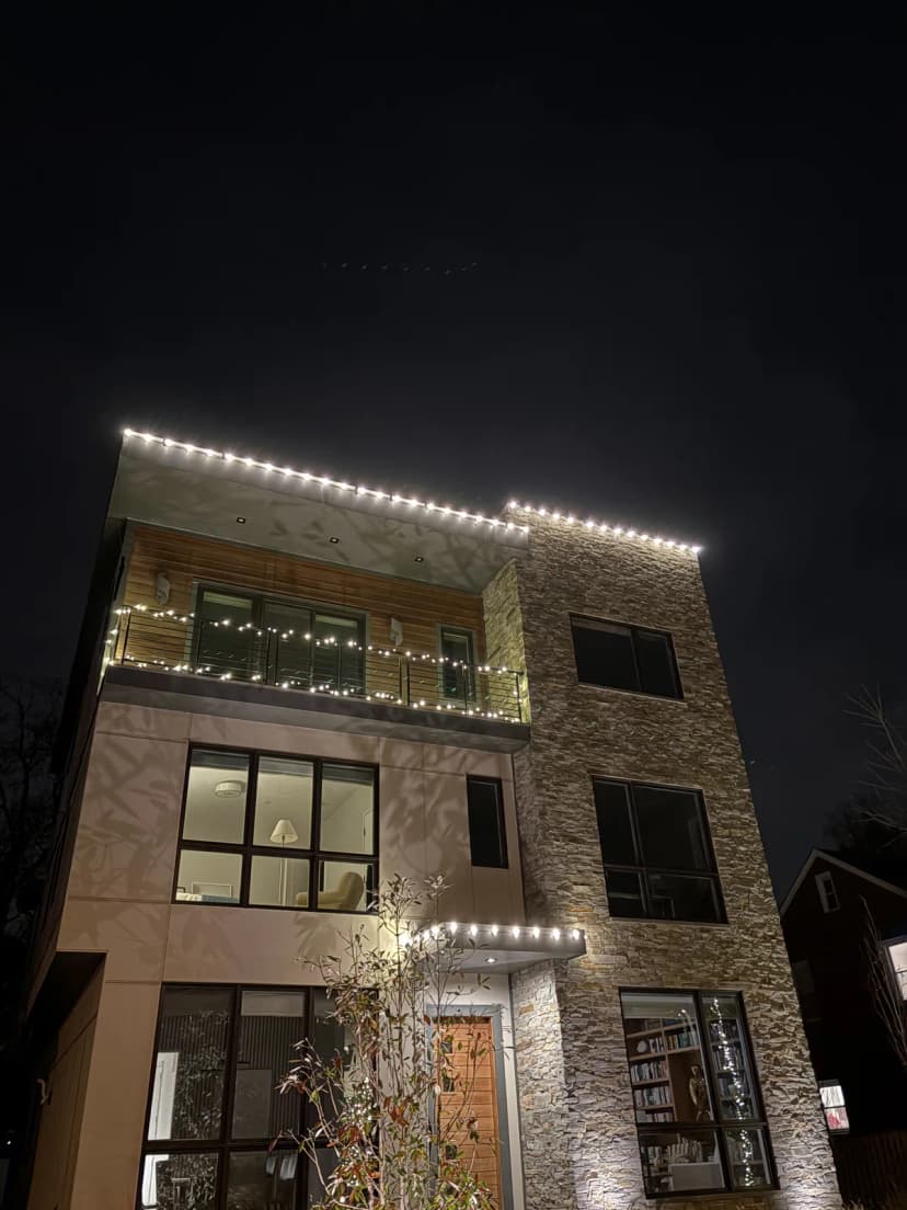 Christmas light installation in Arlington, Virginia by Light DMV — professional holiday lighting service