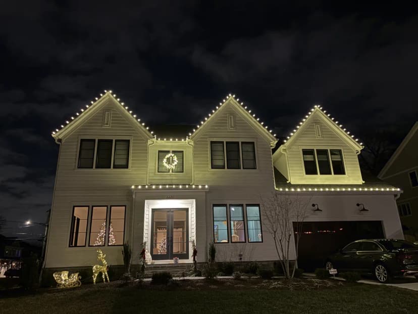 Christmas light installation in Arlington, Virginia by Light DMV — professional holiday lighting service