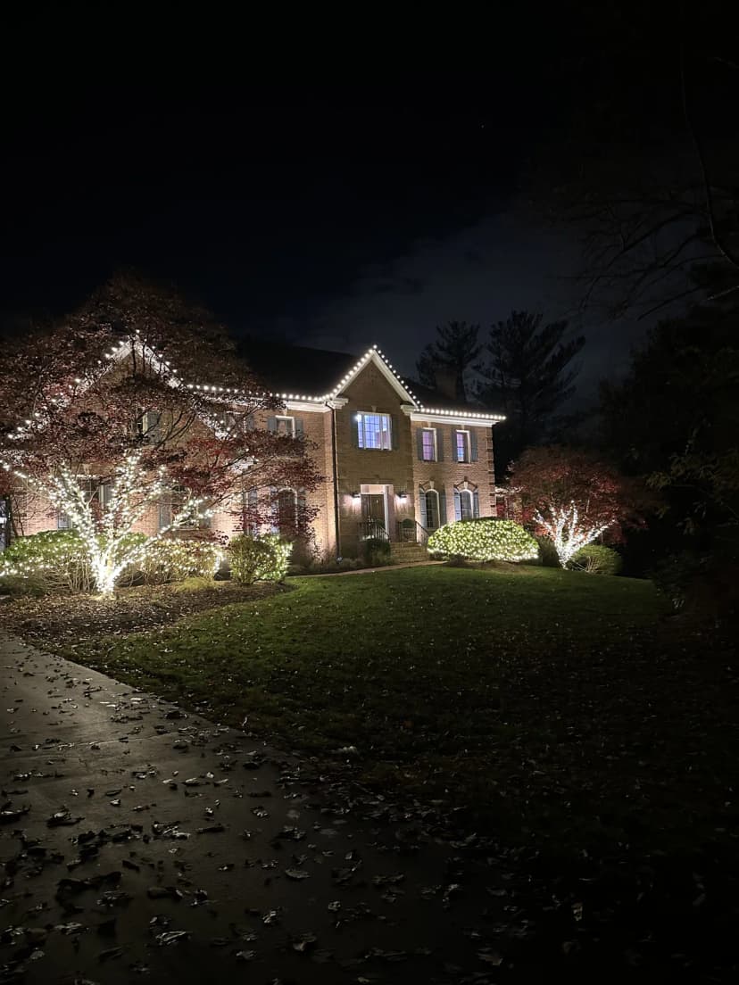 Christmas light installation in Chevy Chase, DC — LightDMV