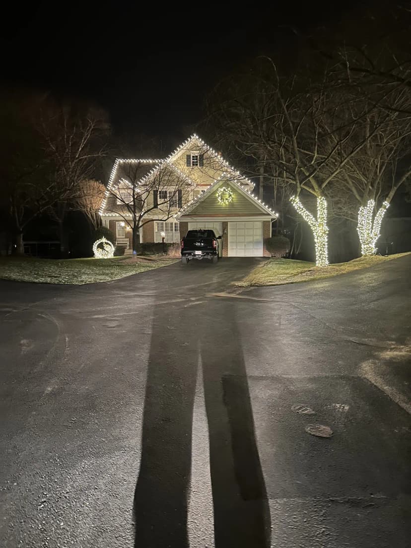 Christmas light installation in Foxhall, Washington, DC by Light DMV — professional holiday lighting service