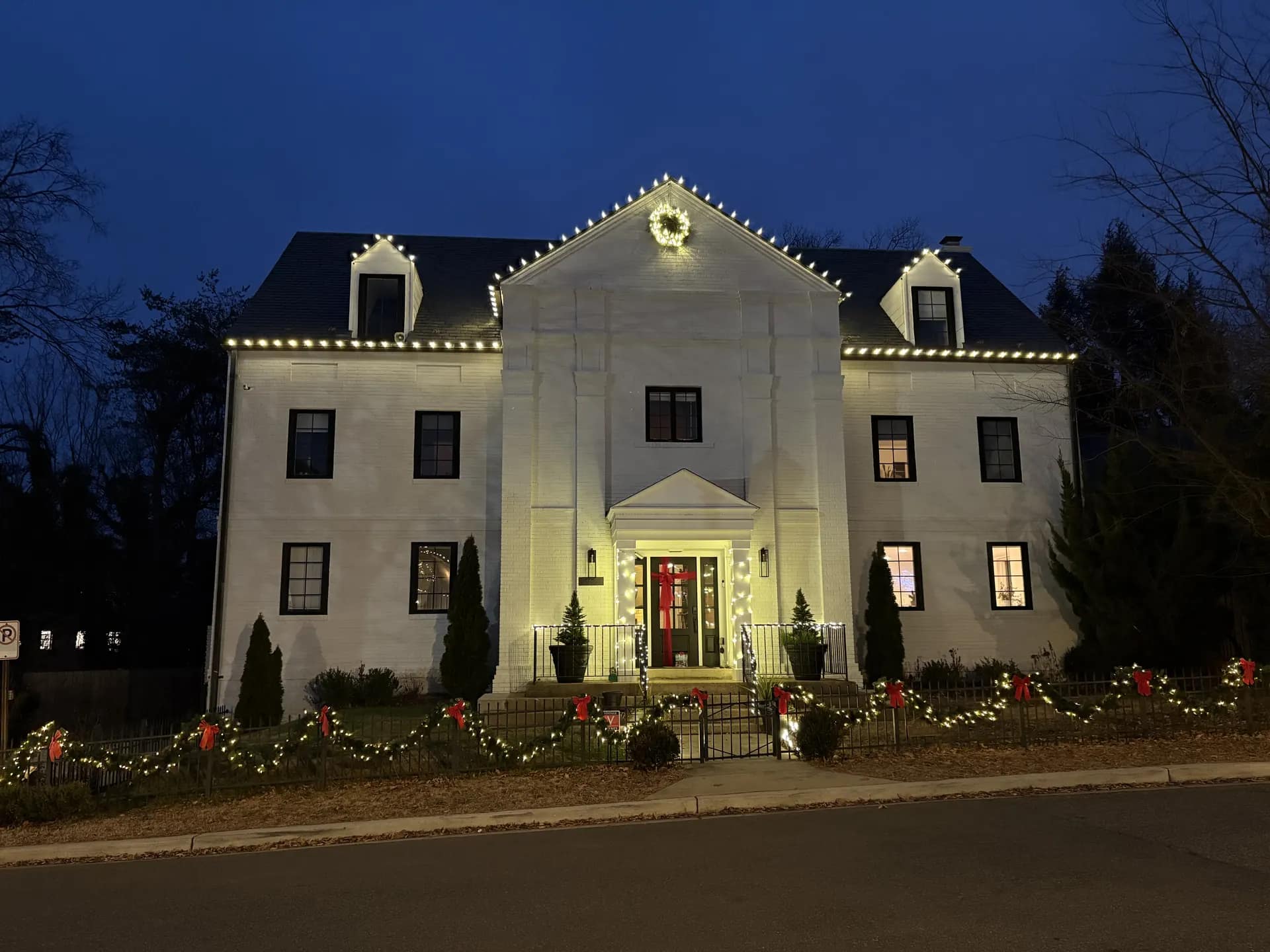 Christmas light installation in Georgetown, Washington, DC by Light DMV — professional holiday lighting service