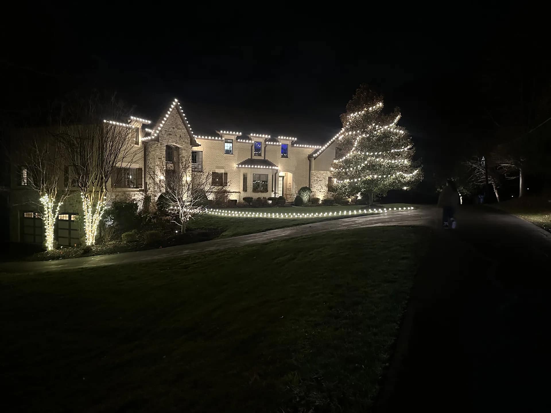 Christmas light installation in Great Falls, VA — Light DMV professional holiday lighting
