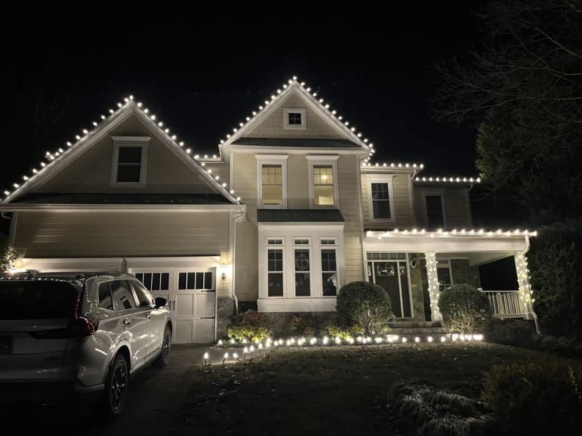 Christmas light installation in McLean, Virginia by Light DMV — professional holiday lighting service