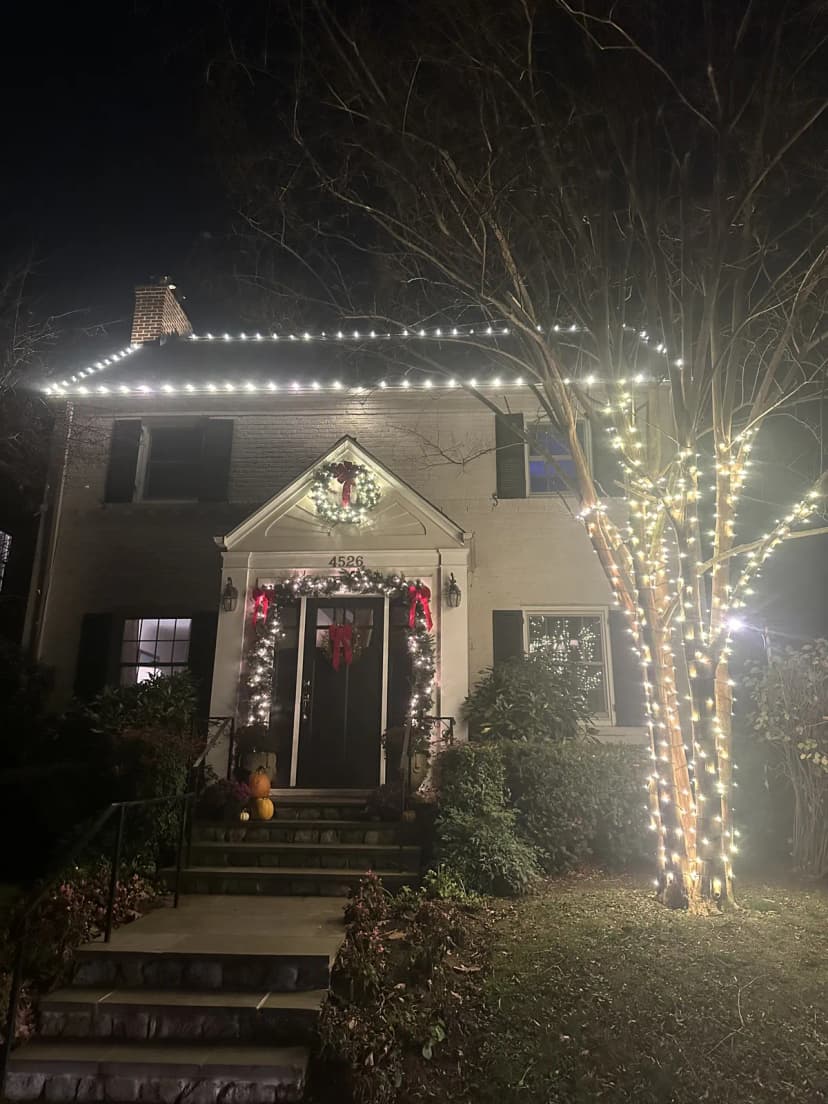 Christmas light installation in Rockville, MD — LightDMV