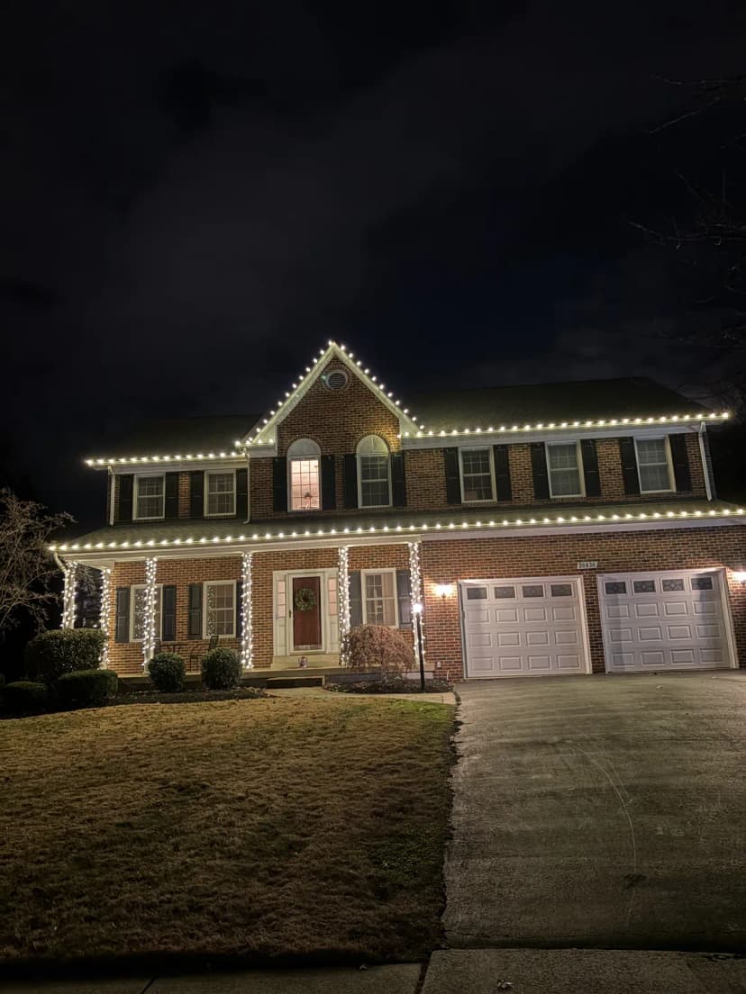 Christmas light installation in Tenleytown, Washington, DC by Light DMV — professional holiday lighting service